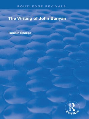 cover image of The Writing of John Bunyan